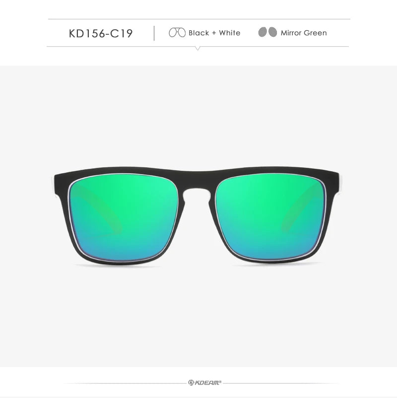 Fashion Guy's Sun Glasses From KDEAM Polarized Sunglasses Men Classic Design All-Fit Mirror Sunglass With Brand Box CE