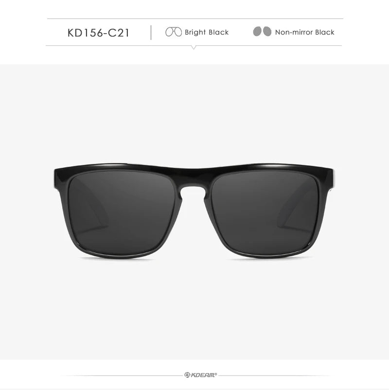 Fashion Guy's Sun Glasses From KDEAM Polarized Sunglasses Men Classic Design All-Fit Mirror Sunglass With Brand Box CE