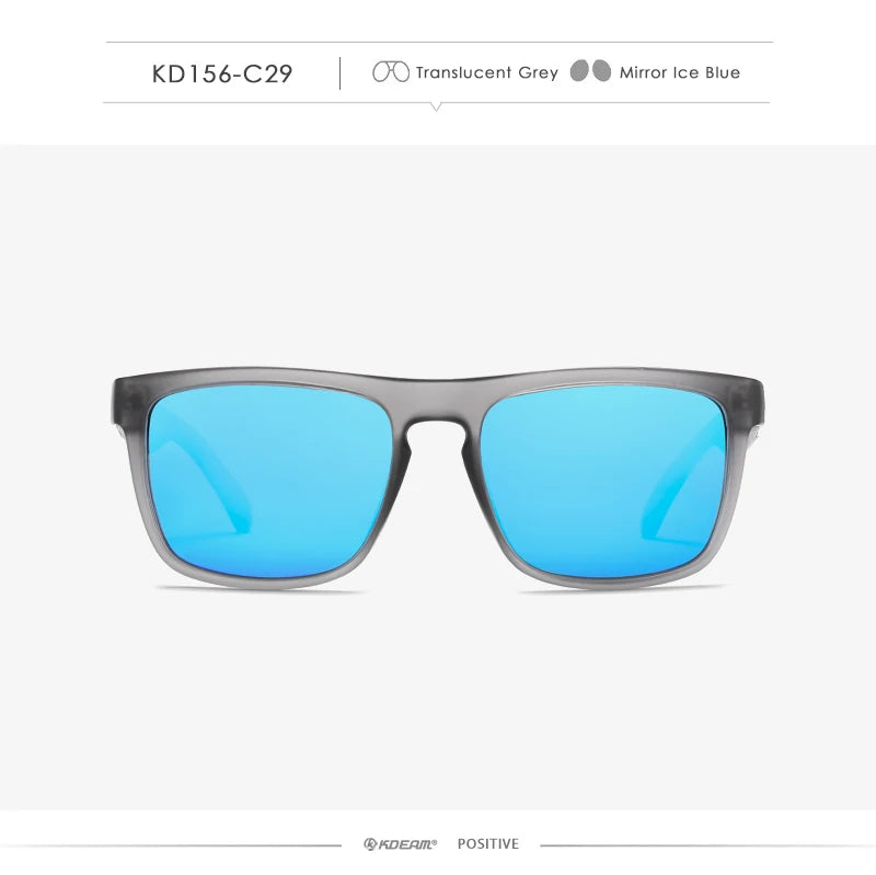 Fashion Guy's Sun Glasses From KDEAM Polarized Sunglasses Men Classic Design All-Fit Mirror Sunglass With Brand Box CE