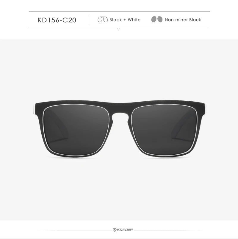 Fashion Guy's Sun Glasses From KDEAM Polarized Sunglasses Men Classic Design All-Fit Mirror Sunglass With Brand Box CE