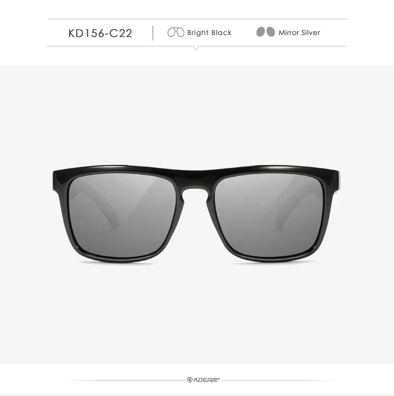 Fashion Guy's Sun Glasses From KDEAM Polarized Sunglasses Men Classic Design All-Fit Mirror Sunglass With Brand Box CE