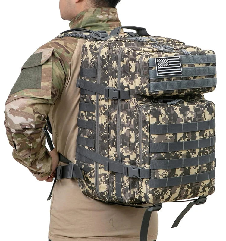 Outdoor Backpacks Molle Army Pack 3 Day Bug Out Bag Hiking Trekking Rucksack