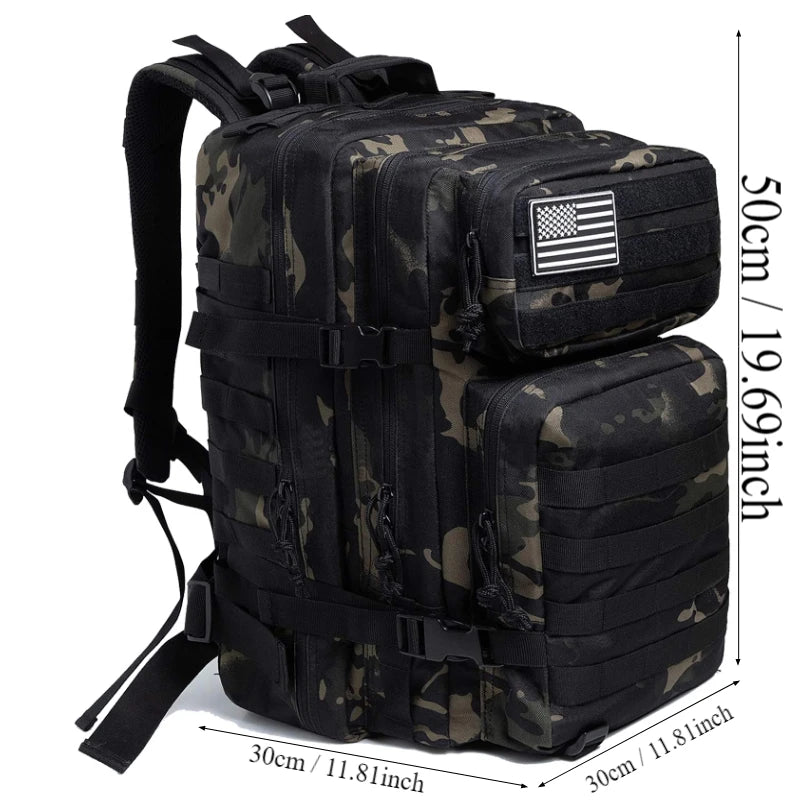 Outdoor Backpacks Molle Army Pack 3 Day Bug Out Bag Hiking Trekking Rucksack